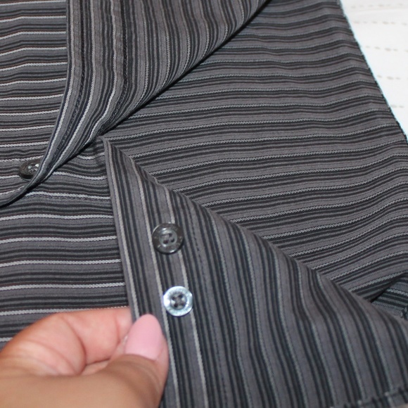 Structure Mens Causal Button Down Shirt - Picture 4 of 5